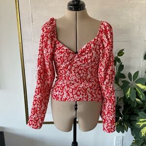 Print Anthropology top/blouse